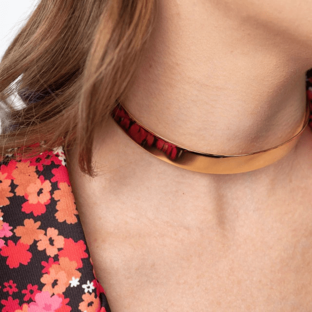 Choker ajustável lisa - Aline vervan