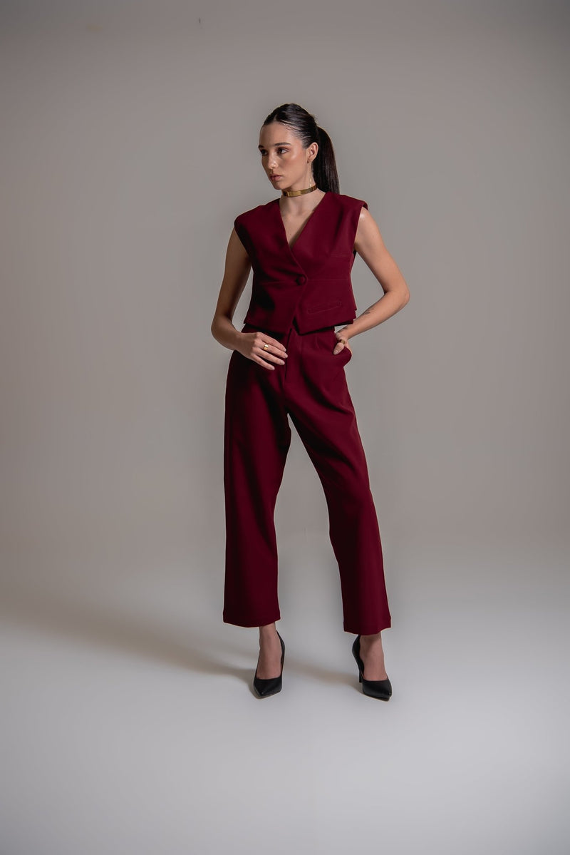 Calça em alfaiataria feminina - Aline vervan