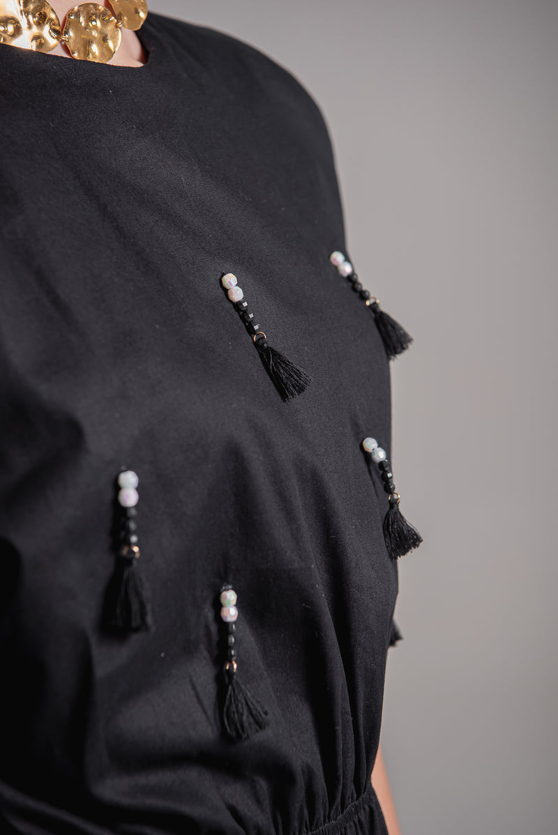 Vestido longo em algodão 100%