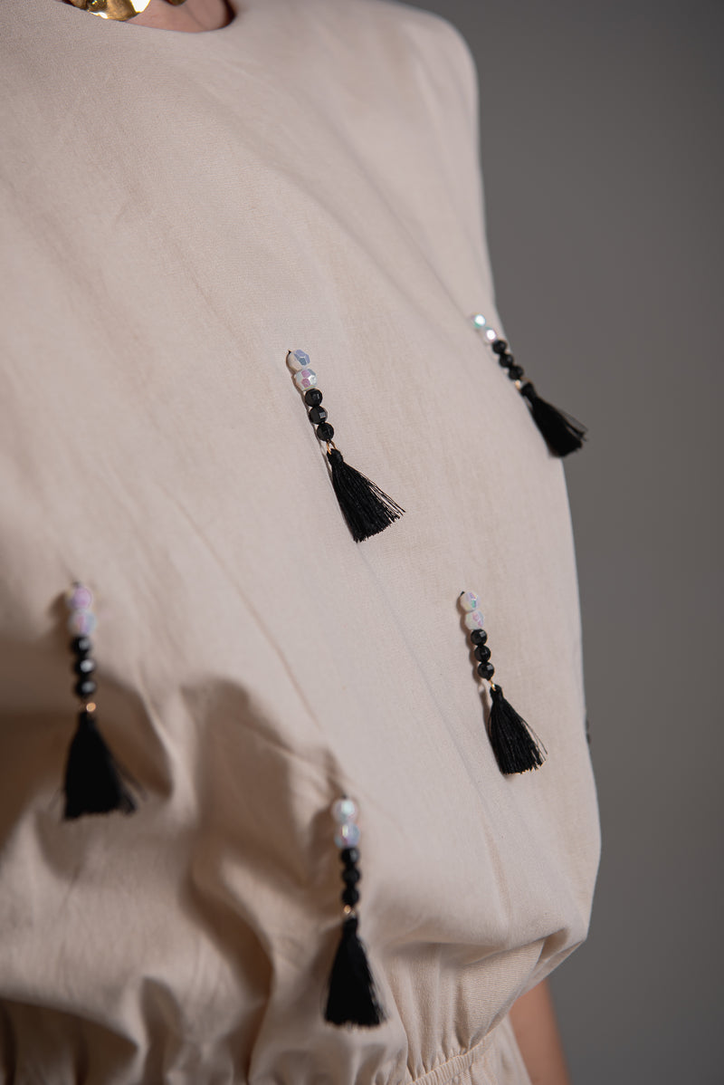 Vestido longo em algodão 100%