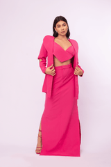 Blazer em Alfaiataria Alongado com Recortes - Aline vervan