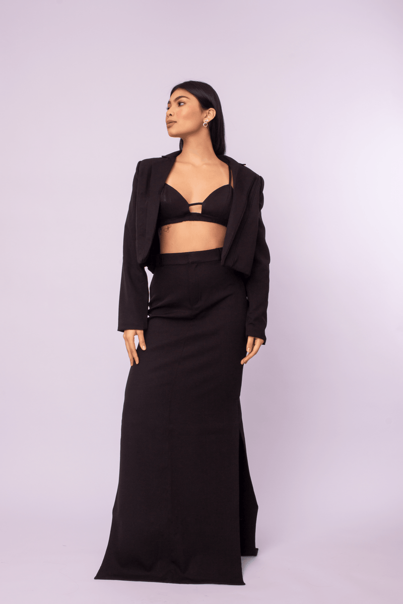 Blazer Mini em Alfaiataria - Aline vervan