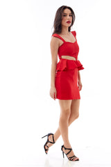 Vestido curto em alfaiataria