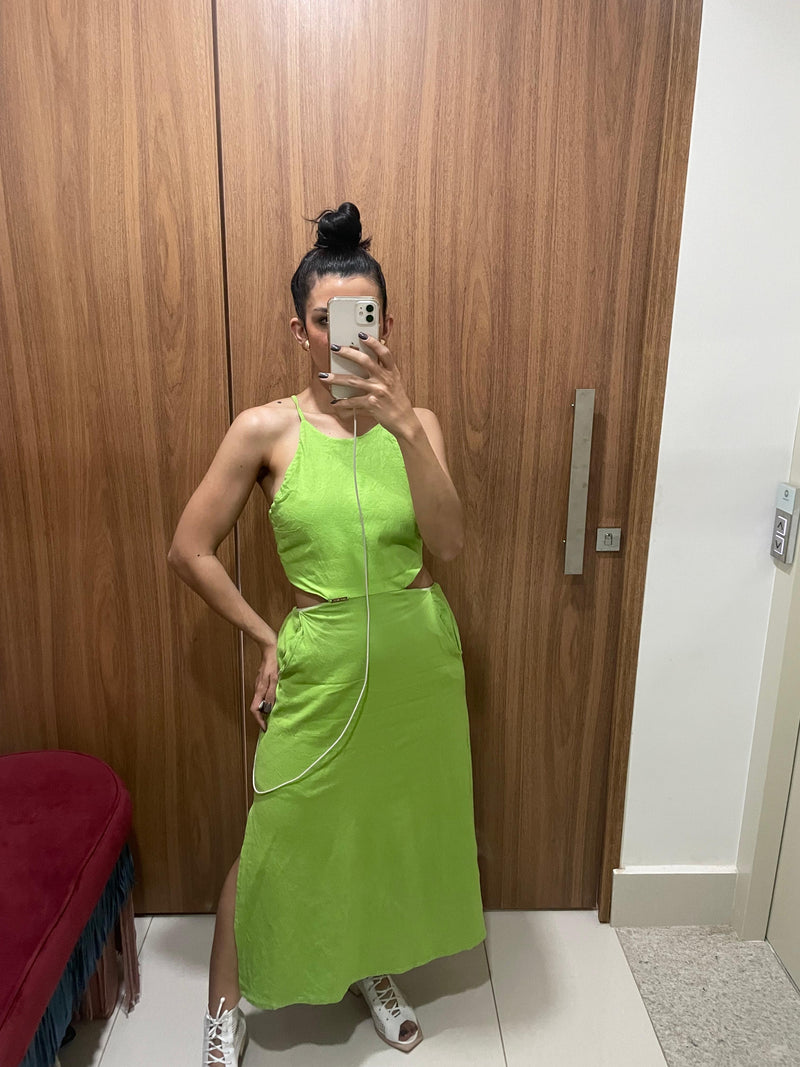 Vestido Midi em Viscolinho