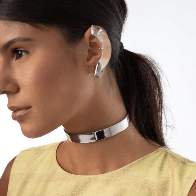 Choker ajustável lisa - Aline vervan