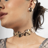 Colar de chapas metalizadas - Aline vervan